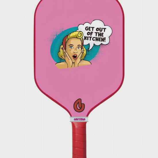 video o fpickleball paddle in the kitchen